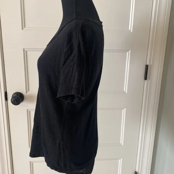 JCrew linen scoop neck tee.  Like new. - Picture 3 of 5